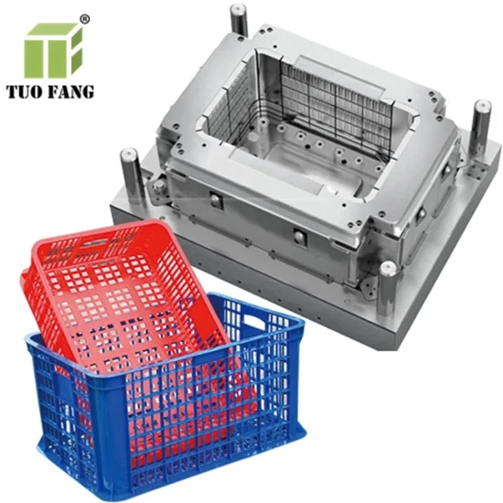 Molde de caixa de plástico para produtos de armazenamento de mercadorias, cesta de frutas de fábrica de moldagem por injeção personalizada