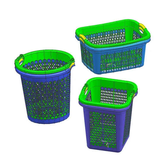 Molde de cesta de plástico de alta qualidade, caixa de armazenamento, recipiente com fenda, molde de injeção